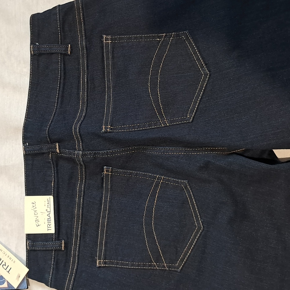 Tibal Favorite Jean Stretch Extensible Jeans. Size 4.‎ Dark Wash. - Picture 10 of 12